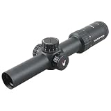 Vict Optics Mira Telescópica S6 1-6x24 FSP, Retícula Iluminada Roja y Verde, 30mm, Resistente al Agua
