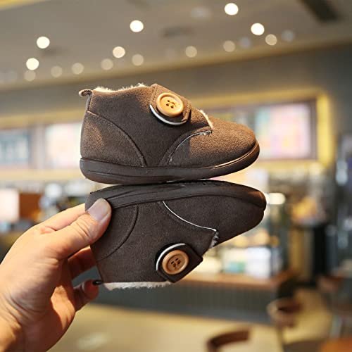 OAISNIT Baby Boy Girl Snow Boots Toddler Warm Winter Booties Anti-slip Lightweight Plush Outdoor Shoes for First Walkers 6 12 18 24 Months2