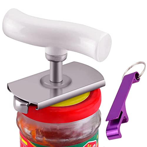 Feation Jar Opener,Bottle Opener Keychain Included,Stainless Steel Multifunctional Adjustable Jar Opener For 1-4In Bottles And Jars,Non-Slip Lid Opener ​Tool For Weak Hand And Arthritis #TOP28