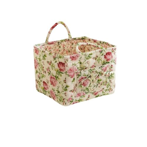 Panier à linge en tissu matelassé pliable avec poignée - 2