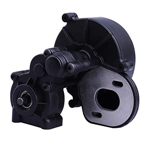 Hobbypark Transmission Gearbox With Motor Pinion Gear For Axial Scx10 Scx10 Ii 90046 90047 1/10 Rc Crawler Cars, Plastic Shell Housing #TOP3