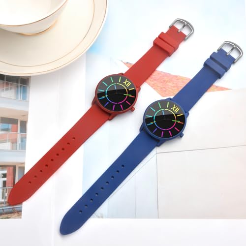 Bisley Unisex Red Watch Silicone Strap Easy to Read Waterproof Watch by Bisley - Used condition - Image 4