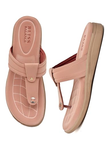 Image of Extra Soft Women's Comfortable Highcushioned Doctor Slippers|Flip-Flops Fashionable Casual & Stylish|Lightweight & Breathable Chappals|Outdoor Sandals Ladies&GirlsBB928