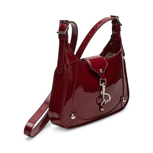 Steve Madden Tully-P Patent Shoulder Bag, Burgundy2