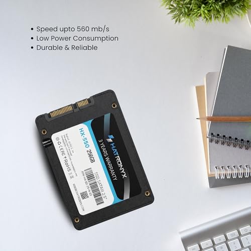 Image of HX-550 256GB 2.5 Inch SATA III Internal SSD with Micron 3D NAND | Up to 560MB /s Read & 518MB /s Write | High Speed SSD for Laptop Desktop Upgrade | 3+3 Year's Extended Warranty
