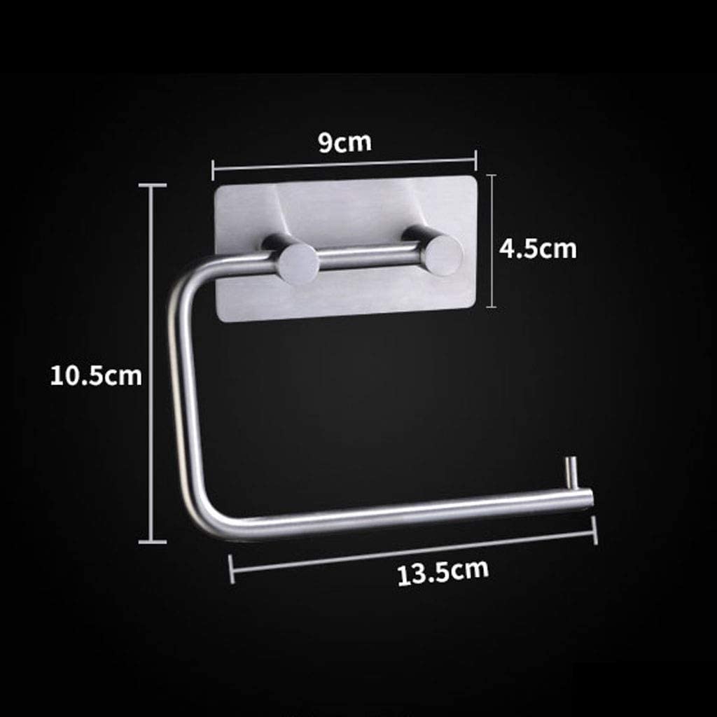 AAPIE Soporte de Papel higiénico de pie sin Perforaciones, Soporte de Papel higiénico de Acero Inoxidable, Soporte de Papel higiénico sin Clavos, Soporte de Papel