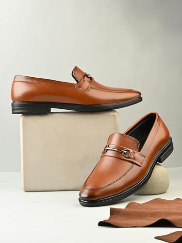 Image of Server Slip-On Mens' Formal Shoe | Pull On Stylish Non-Lace Design | Soft Cushioned Insole for Comfort | Premium Craftsmanship & Durable Build | Perfect for Office & Formal Wear | Loafer Look