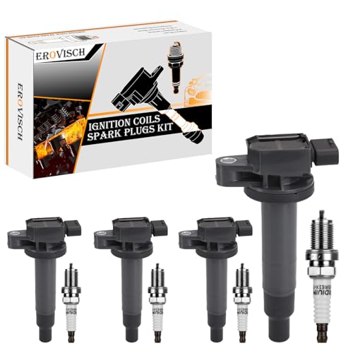 Pack 4 UF316 Ignition Coil & Spark Plug - Compatible