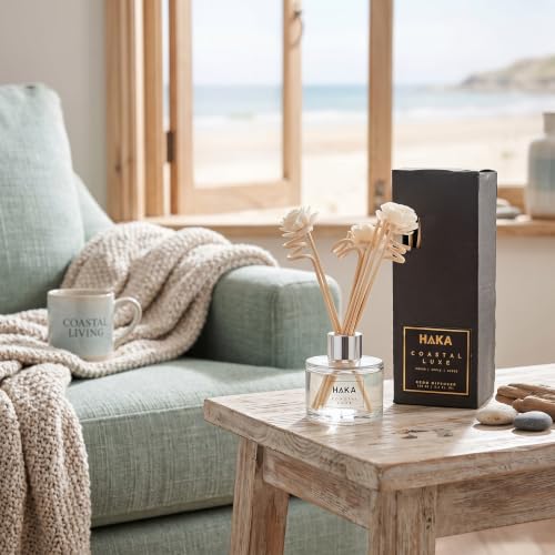 Image of Haka - Coastal Luxe Reed Diffuser 100ml | Citrus, Lavender & Sandalwood Fragrance | Long Lasting Home Fragrance Up to 60 Days | Air Freshener for Home, Bedroom & Office