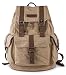 Gootium 21101KA-S Specially High Density Thick Canvas Backpack Rucksack, Khaki Small
