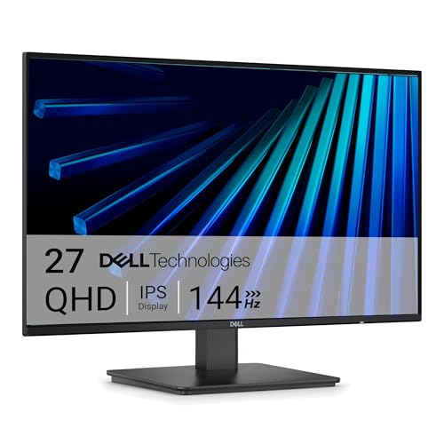 Dell 27 Écran PC - SE2726D, QHD (2560x1440), 144Hz, IPS, 1ms MPRT, AMD FreeSync, 99% sRGB, VESA (100x100mm), DisplayPort, HDMI, Garantie 3 Ans, Noir