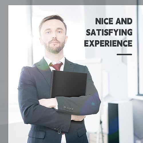 Teling Pacote com 8 fichários sem perfuração, pasta sem anel com clipe de metal e capas de poliéster