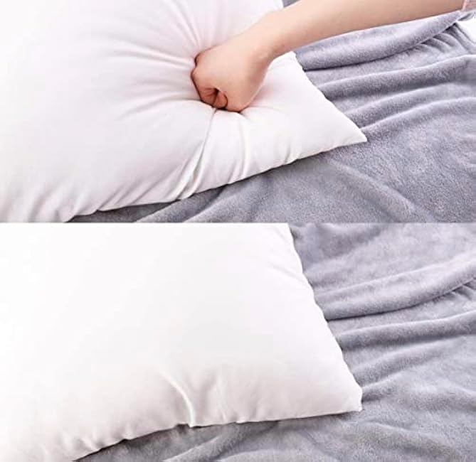 18 x 18 Throw Pillow Insert - Pack of 4 White, Down Alternative Pillow Inserts for Decorative Pillow Covers, Throw Pillows for Bed, Couch Pillows for Living Room (18 x 18 (Pack of 4))