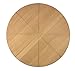 EFO Pizzabrett Holz - Pizzabrett rund - Pizzabrett Rillen - Pizzateller Holz - Servierbrett Holz - Servierbrett groß - Pizzabrett groß -35 [cm] | 13.75"