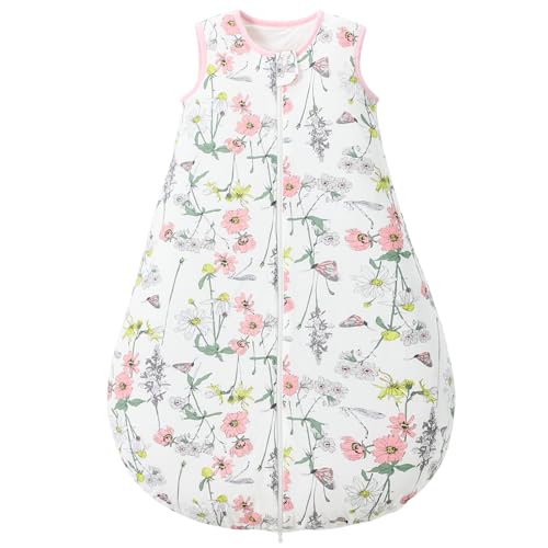 Image of Duomiaomiao 1.5 TOG Baby Sleep Sack 100% Cotton Four Season Baby Wearable Blanket, Breathable Comfy Toddler Sleeping Bag