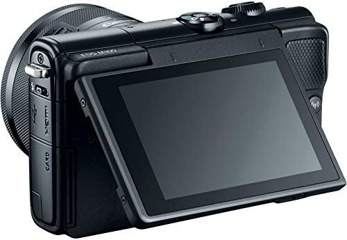 Image of Canon EOS M100 2209C011 Mirrorless Camera w / 15-45mm Lens - Wi-Fi, Bluetooth and NFC Enabled (Black)