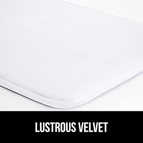 Miniatura 5 de GORILLA GRIP - Alfombra de baño de espuma viscoelástica gruesa, extra suave, cómoda, absorbente, lavable a máquina, tapete de felpa de lujo para