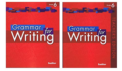 Grammar for Writing Student Book with Teacher's Edition Grade 6 ...
