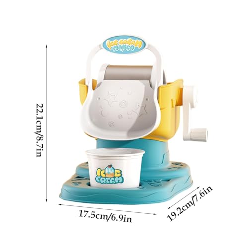 Eismaschine– Eismaschine, Softeismaschine | -Joghurt-Hersteller, gebrauchsfertig, leicht zu reinigen, manuelle Eismaschine für Kinder, Eismaschine für Kinder, Softeismaschine – Bild 6