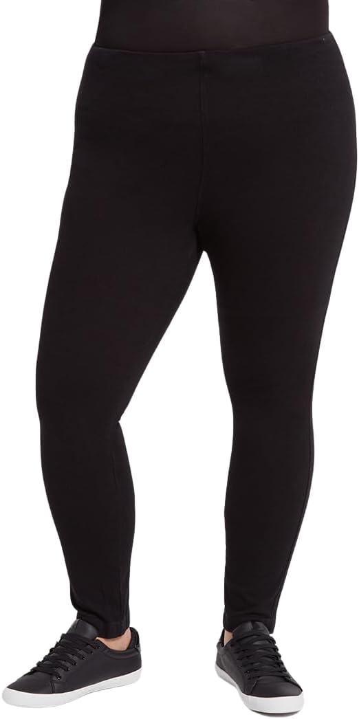 Lysse Denim Jeggings for Women with Pockets Tummy Control – Skinny Stretchy & high Waisted Jeans, Soft Pull-On Jeans Look Black