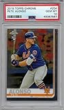 2019 Topps Chrome Baseball #204 Pete Alonso Rookie Card Graded PSA 10 Gem Mint