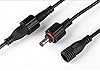 AsanWise IP67 Waterproof DC Extension Cable Cord 5m/16.4ft 5.5 mm x 2.1mm DC Extension Wire Black #3