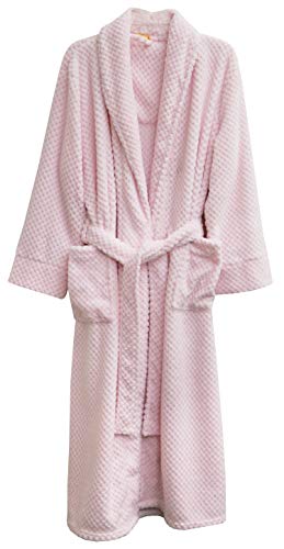 La Cera Women's Fleece Robe Plus Size (2X, Pink) #TOP23