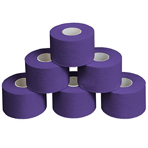 ALPIDEX 6 x Cinta Adhesiva Deportiva 3,8 cm x 10 m, Color:Lila