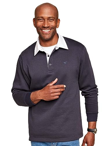 Pegasus Men's Fleece Rugby Shirt Navy