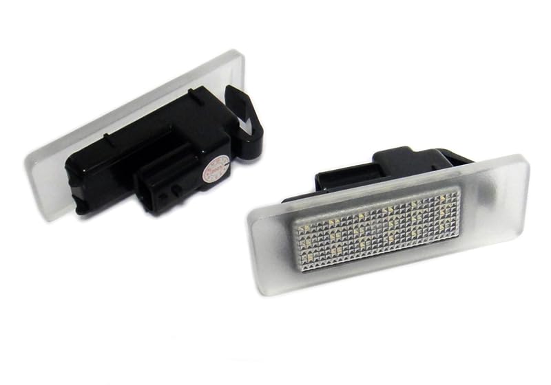 2 luci a LED per targa, colore bianco, per Clio V Espace V Koleos II Megane IV 5 porte Hatchback/Grandtour Scenic IV Talisman Master III Movano B 19-24 GT-R R35 Q50