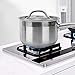 FOLOSAFENAR Casserole Pratique sûre et Saine avec Couvercle de Casserole avec poignée Longue Poêle à Sauce pour Faire de la Soupe, ragoût, Faire Sauter