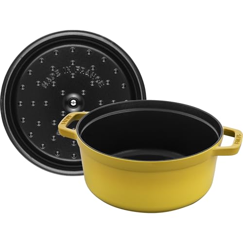 Staub Round Dutch Oven 4qt Citron thumbnail 7