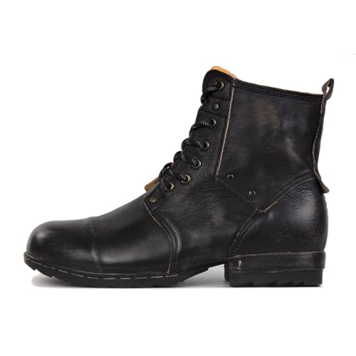 Men's Vintage Brown Retro Chukka Boots Lace-up Motorcycle Casual Leather Dress Ankle Boot for Men Fashion CD-6015-6-Vintage-R2