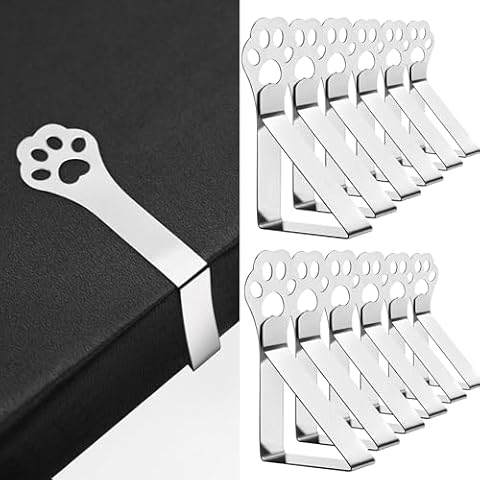 CYYSHR 12 Pack Stainless Steel Tablecloth Clips Cover