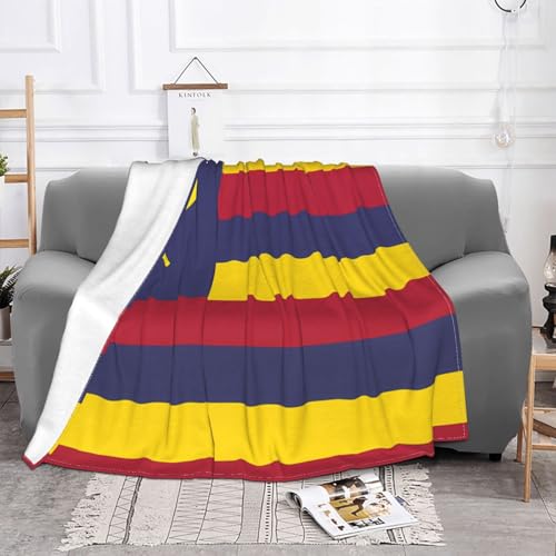 Drapeau du Royaume d'Hawaï Couverture de canapé douce (152,4 x 127 cm), convient pour canapé, camping, voyage, nuit, couverture en laine douce,