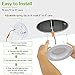 hykolity 12 Pack 5/6 Inch Selectable CCT LED Recessed Lighting, Baffle Trim, CRI90, 1200lm, 15W=100W, 2700K/3000K/3500K/4000K/5000K Adjustable, Dimmable Recessed Lighting, Damp Rated LED Can Lights