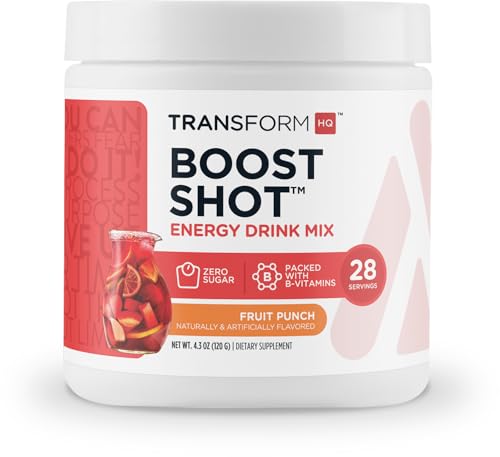 TransformHQ Energy & Focus Powder (Fruit Punch) - Boost Shot