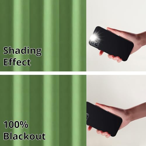 Image of Homestan 90% Blackout Door Curtains 9 Feet Long Set of 2, Room Darkening Parda with Grommet Design for Home Decor (9x4 Feet, Parrot Green)