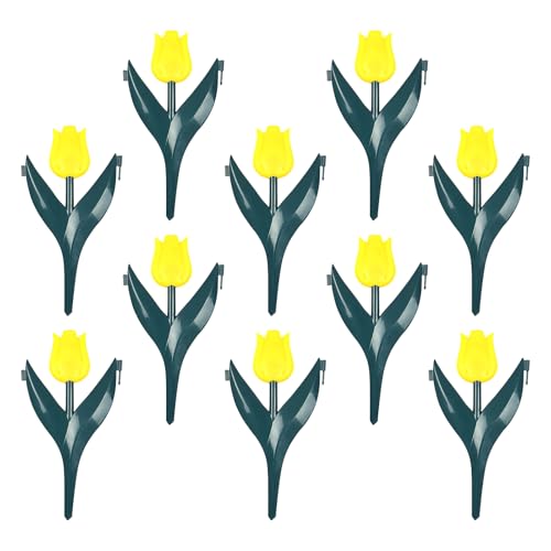 Ahuuen Cercados Bajos para Jardines | 10 Piezas Valla de Jardín - Decoración Plantas Área Piscina Protección Mascotas Patio Delantero Trasero Elevado