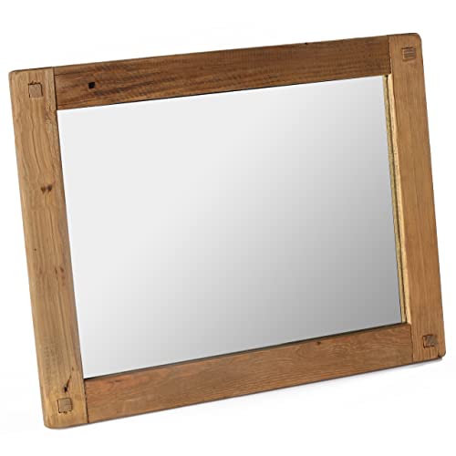 Bare Decor Dawson Wall Mount Mirror with Rustic Recycled Wood Frame 21x17 by Bare Decor - Used condition - US$30.88
