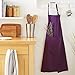 DII Everyday Basic Kitchen Collection, Chef Apron, Eggplant