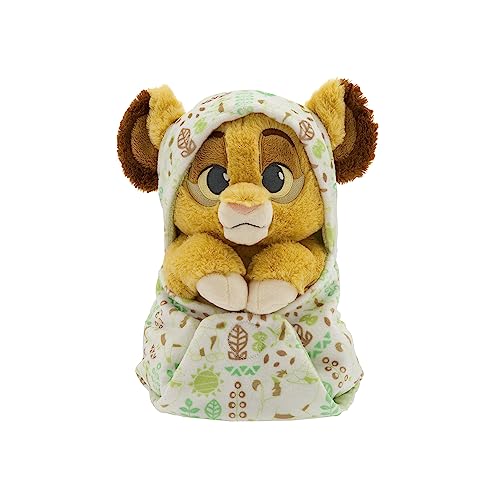 Disney Store Official Simba Plush with Blanket Pouch - The Lion King - Disney Babies Plushy in Baby Swaddle -Toy for Those who Love Plush Figure Toys,...
