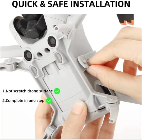 Bof Mini 3 Pro Landing Gear, Foldable Heightened Extender Landing Legs for DJI Mini 3 Pro Accessories (Orange)