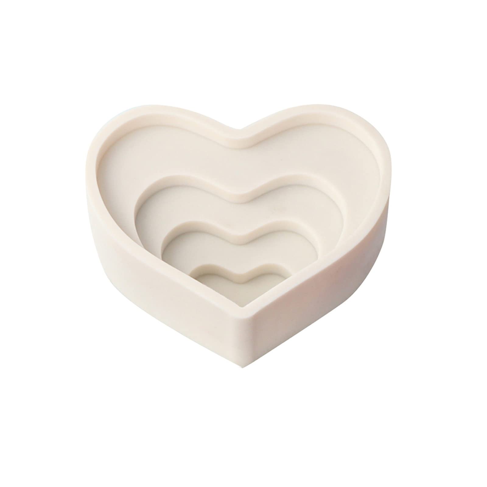 Moule résine époxy silicone cœur fondant savon décoration