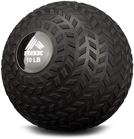 RBX Weight Training Slam Ball for Crossfit, Strength & Conditioning Exercises, 10lb, Black