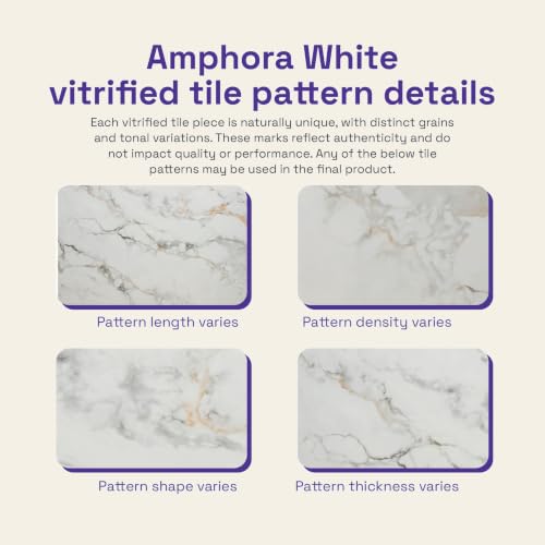 Image of Wakefit Giloy Dining Table - 4 Seater I Marble Finish I Vitrified Tile Top I Amphora White