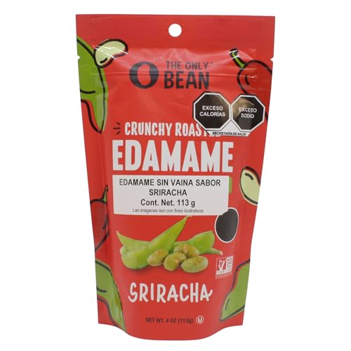 The Only Bean Sriracha Roasted Edamame Beans, 4 OZ
