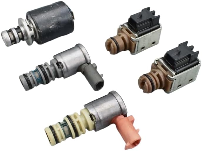5X Set 4L60E 4L65E 4L60 Transmission Solenoid Kit with TCC/PWM EPC Shift Compatible with 1993-2002 Buick/Chevy/GMC-5PCS