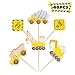 Construction Theme Cupcake Toppers Pre-assembled Dump Truck Excavator Tractor Zone Party Cake Decoration for Baby Shower Kids Birthday Party Favors Gifts (48)