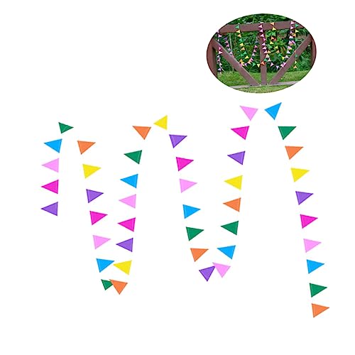 CAXUSD Colorful Drawing Flags for July Fourth Decorations Boys and Girls Party Banners Circus Fall Party Decorations Pennant Banners Flags for Birthday Celebration Occasions